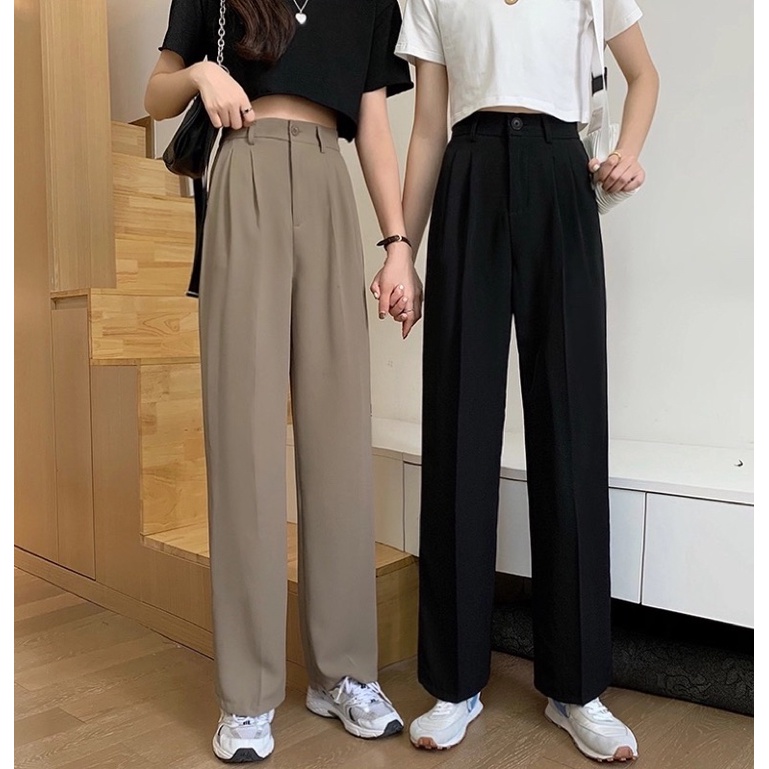 Quần ống rộng dài 1m , quần culottes hàn quốc hàng