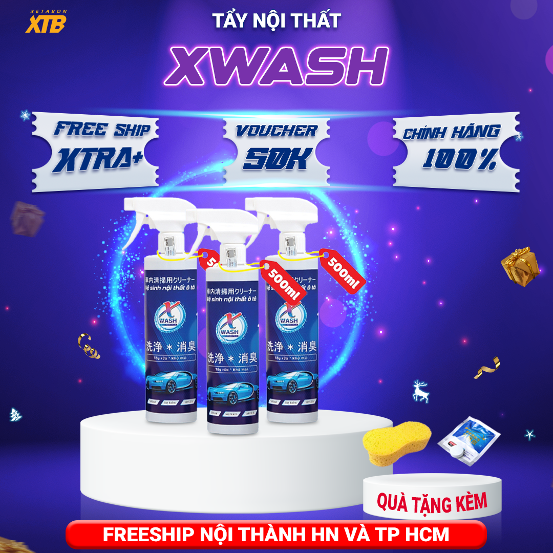 Vệ Sinh Nội Thất Ô Tô Xwash Dung Dịch Tẩy Rửa Khử Mùi Ô Tô 1 Chai 500ml