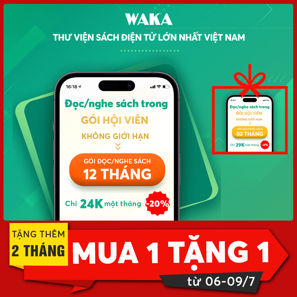 Thẻ đọc sách điện tử Waka 12 tháng