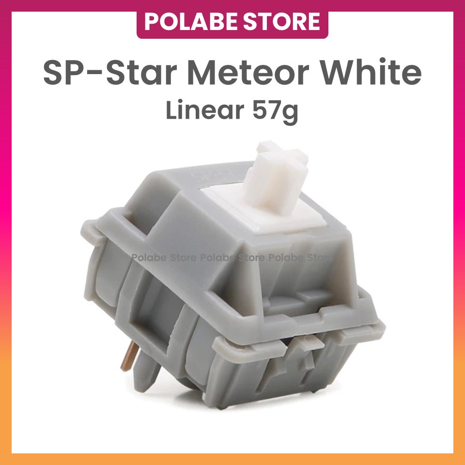 Sp-star meteor white linear switch sp star meteor white sp meteor switch công tắc bàn phím cơ - polabe store