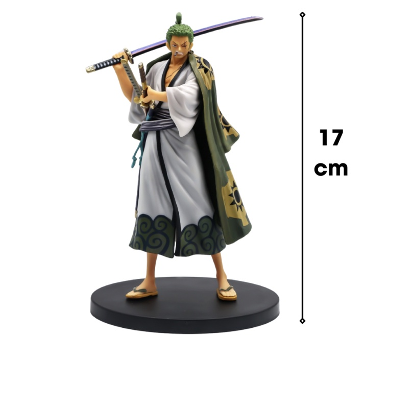 Mô hình Roronoa Zoro Wano 17 cm hàng cao cấp , figure mô hình anmie one piece Roronoa Zoro, Vua Hải Tặc