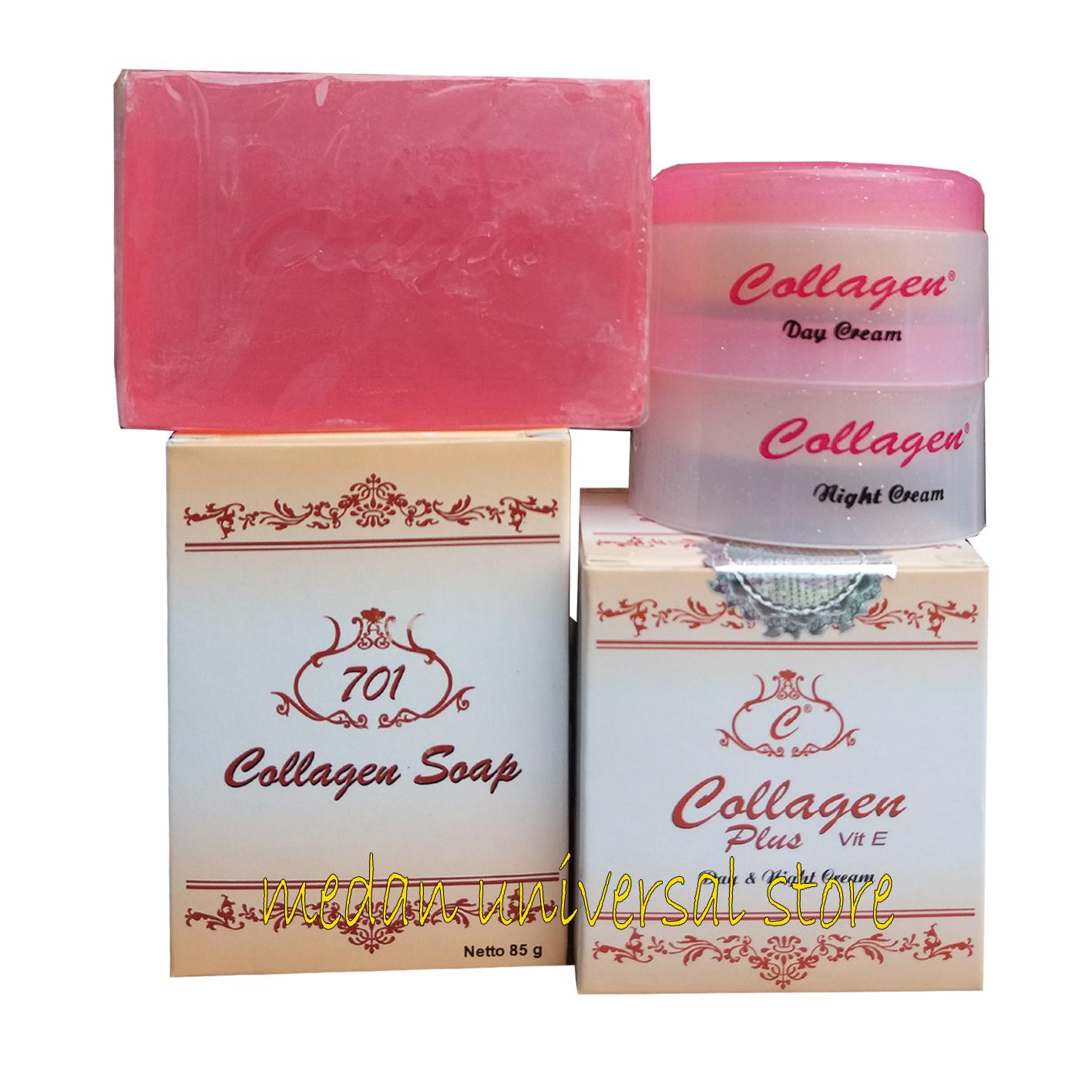 (CB2) Bộ 3 món Kem Collagen Plus Vit E 701 giảm Nám sạm tàn nhang dưỡng trắng mờ vết thâm