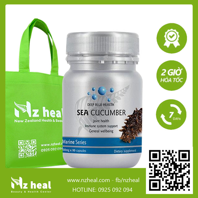 Viên uống  hải sâm tăng cường sức khoẻ sea cucumber deep blue health 90 viên