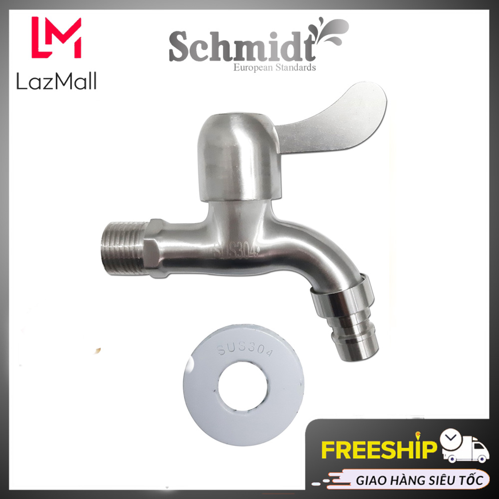 Vòi hồ inox 304 - vòi nước máy giặt (Phi 21 - ren 1/2) Bảo Hành 12 tháng, vòi rửa tay, vòi xả, vòi lạnh