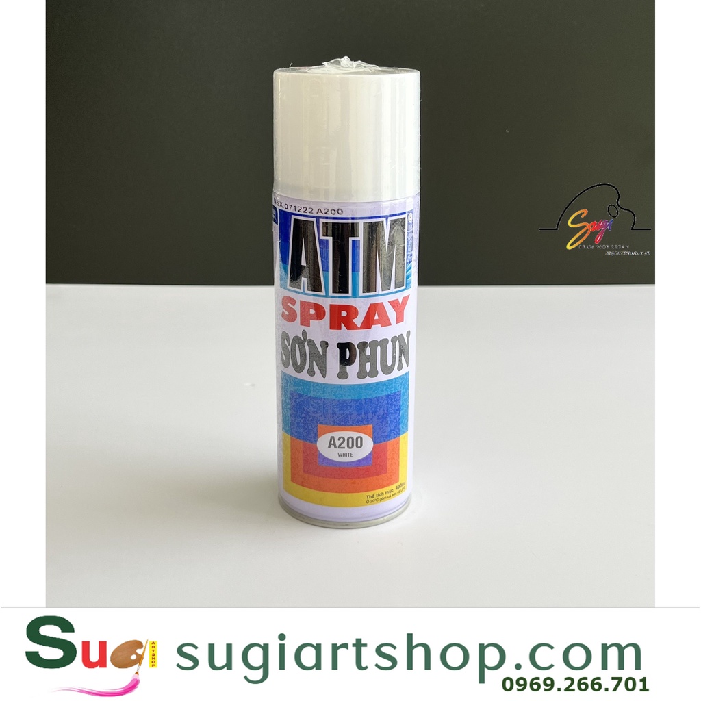 Sơn xịt atm spray 400ml các màu cơ bản - sơn xịt