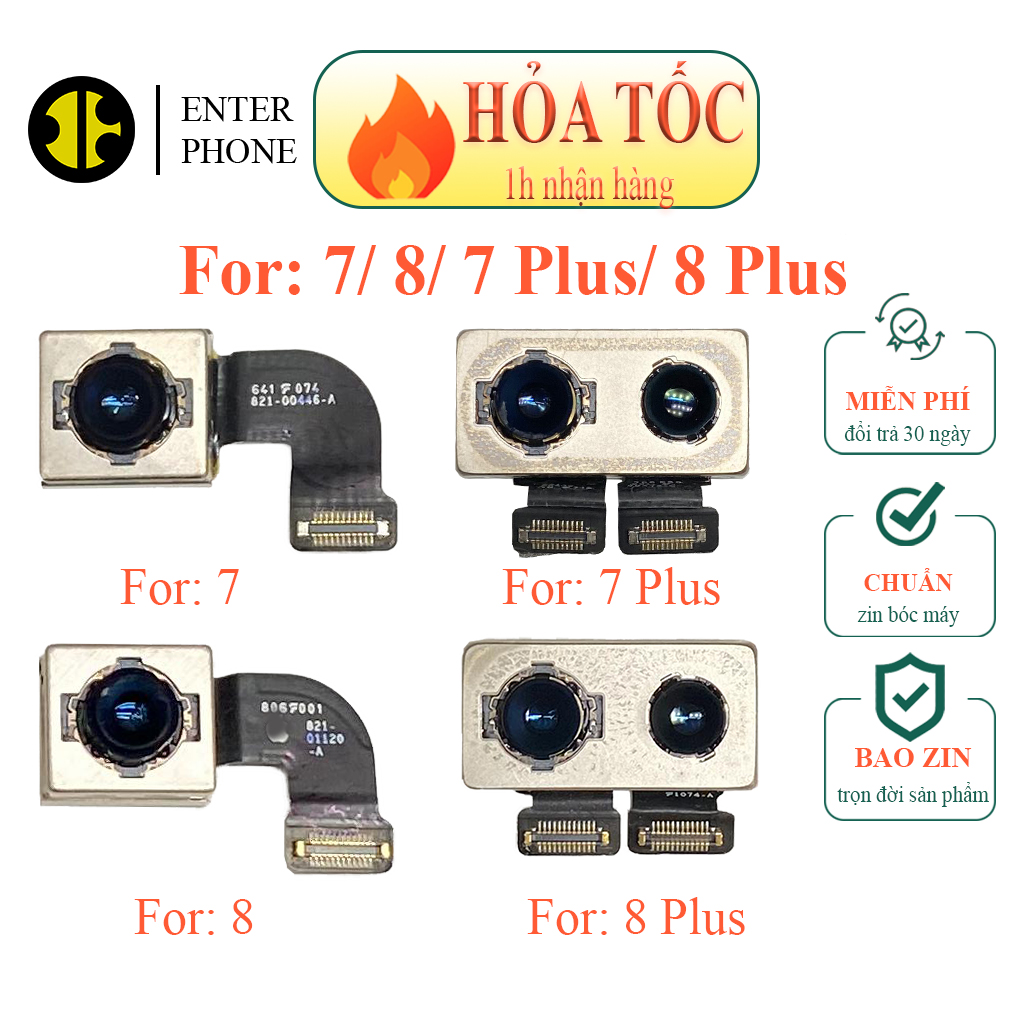 Camera sau 7/ 7 plus/ 8/ 8 plus zin bóc máy