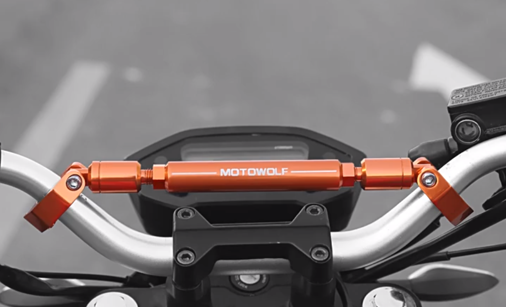 Thanh giằng ghi đông xe máy. thanh giằng ghi đông, không gỉ môtô xe máy hiệu motowolf
