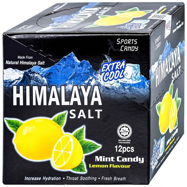 Hộp Kẹo chanh muối Himalaya vị bạc hà giảm căng thẳng, bổ sung vitamin C