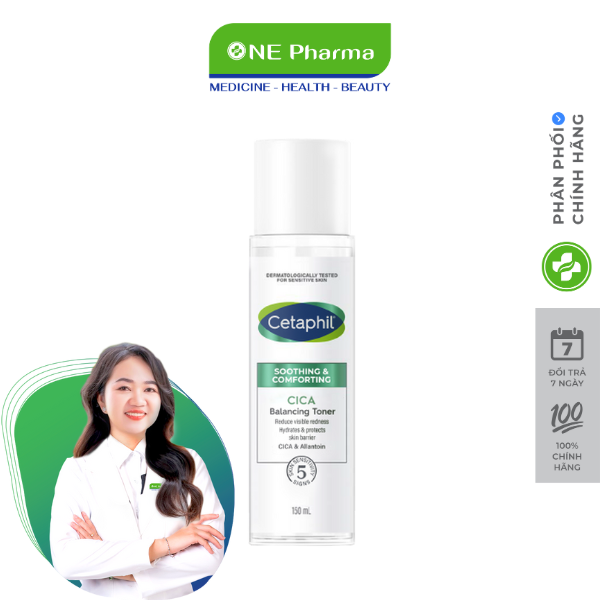Toner Cetaphil Soothing & Comforting Cica Balancing Toner Làm Dịu, Phục hồi Và Nuôi Dưỡng Làn Da - 150ml