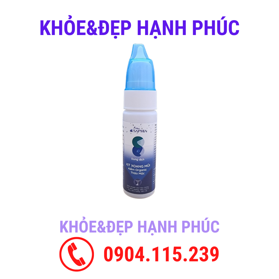 Dung dịch xịt xoang mũi kiềm Organic thảo mộc – 70 ml/chai