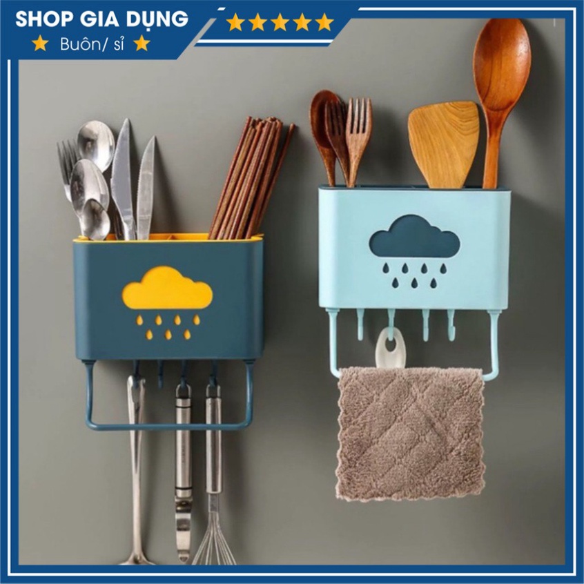 Giỏ để đồ đa năng dán tường hình đám mây - kệ đa năng dán tường hình đám mây giao màu ngẫu nhiên