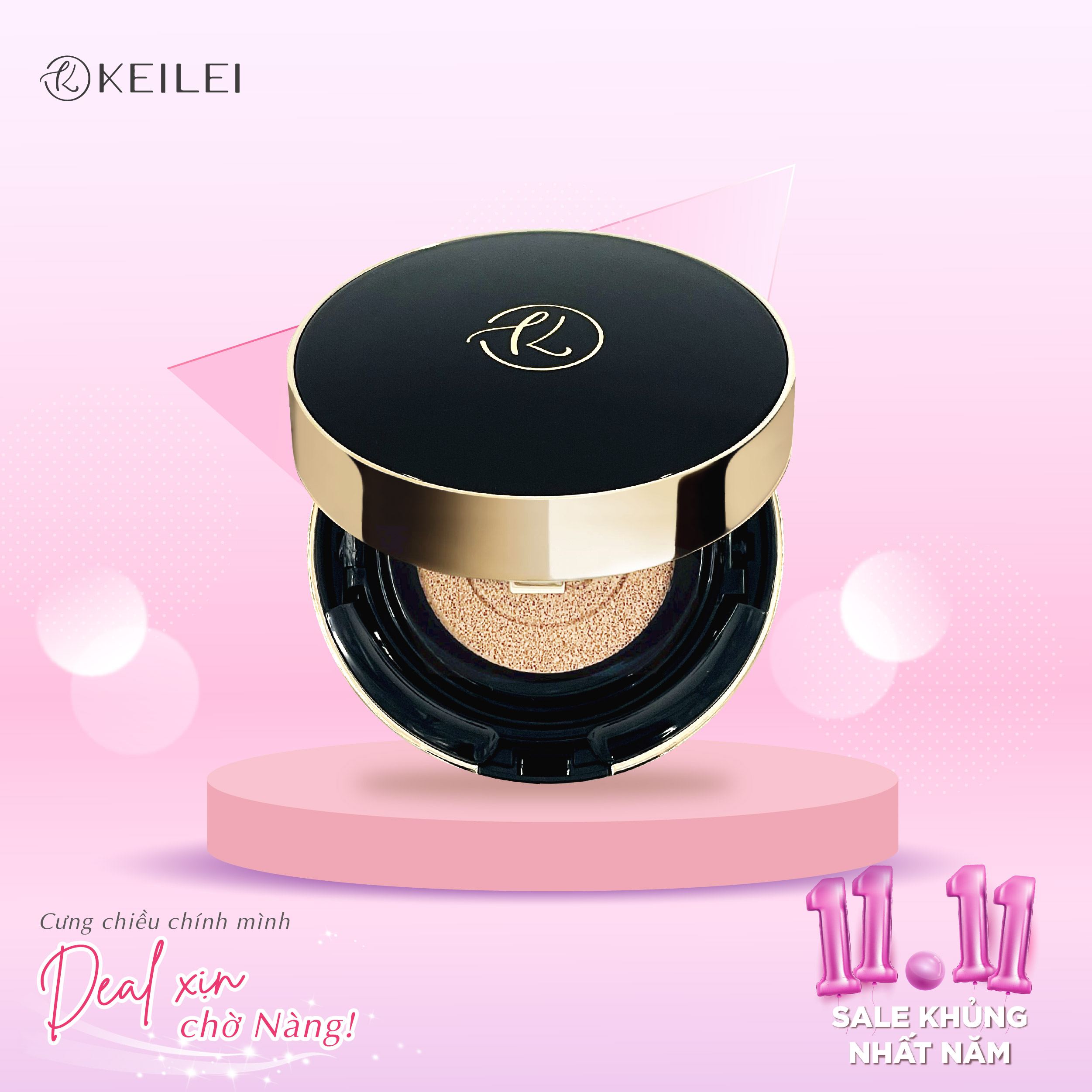  Phấn nước đa năng 3 trong 1 KEILEI - 3 in 1 Radiance Cushion KEILEI 