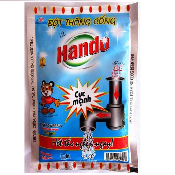 Gói bột thông tắc cống cực mạnh nội địa Hando 100g BT55
