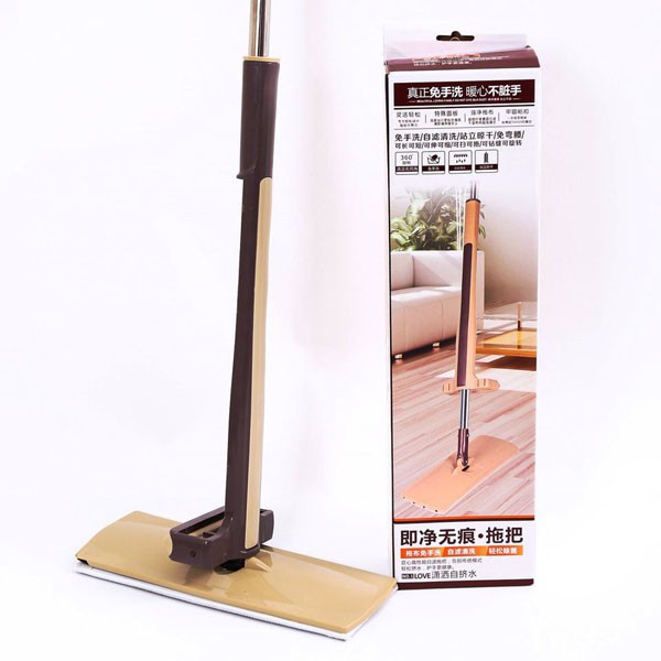 Cây Lau Nhà Tự Vắt Thông Minh Spin Mop Xoay 360 Độ, Thiết Kế Đơn Giản, Tiện Dụng có Tặng 1 Bông Lau