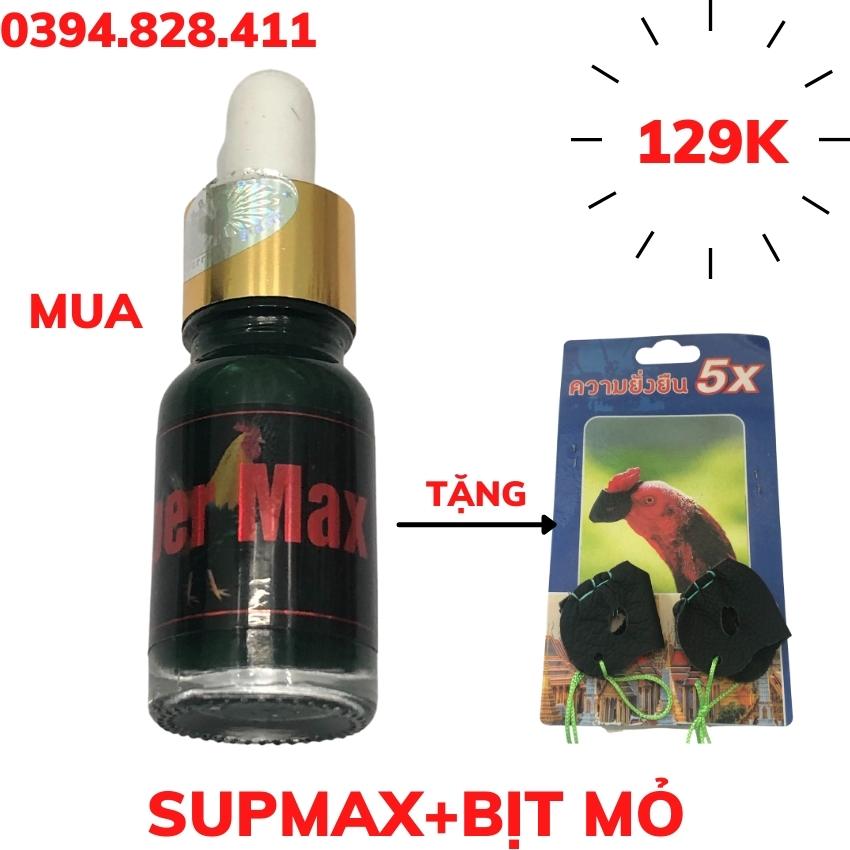 TĂNG BO, CỰ YẾU, KÍCH ĐÁ- NUÔI GÀ ĐÁ LỎN LẺN SUPER MAX lọ 10ml