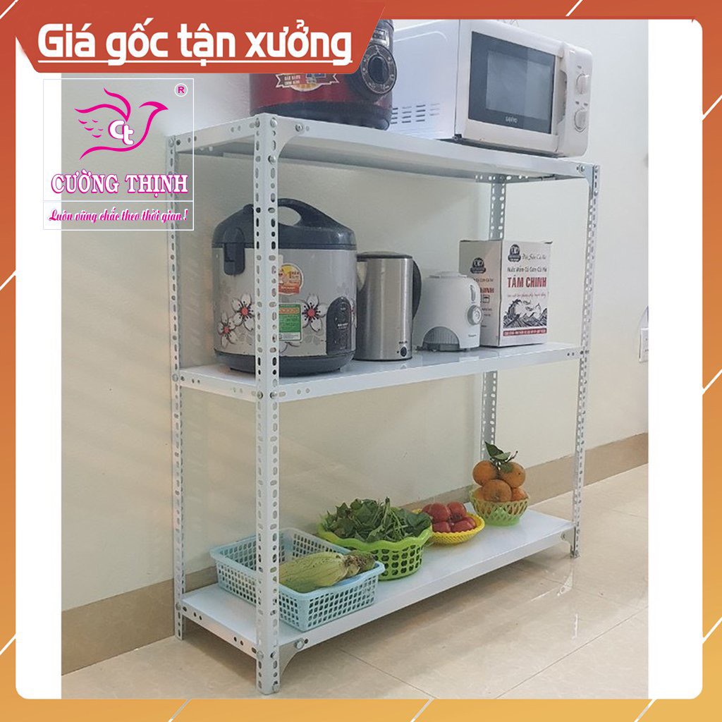 Kệ sắt v lỗ mini 3- 4 tầng, dài 60cm x rộng 30cm x cao 0.6-0.8-1-1.2 . lắp ghép kệ đa năng, kệ gia đình...