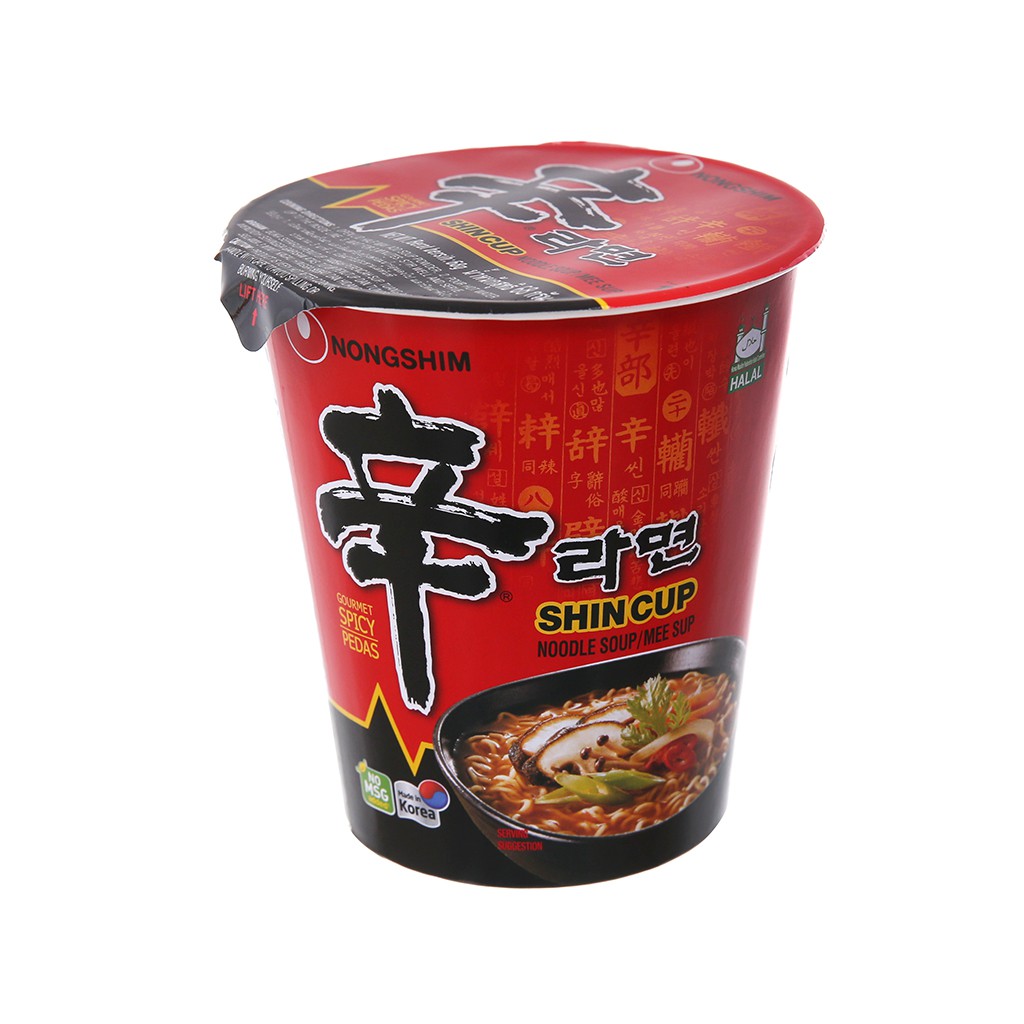 Mì cay nongshim shincup ly 68g - hàn quốc