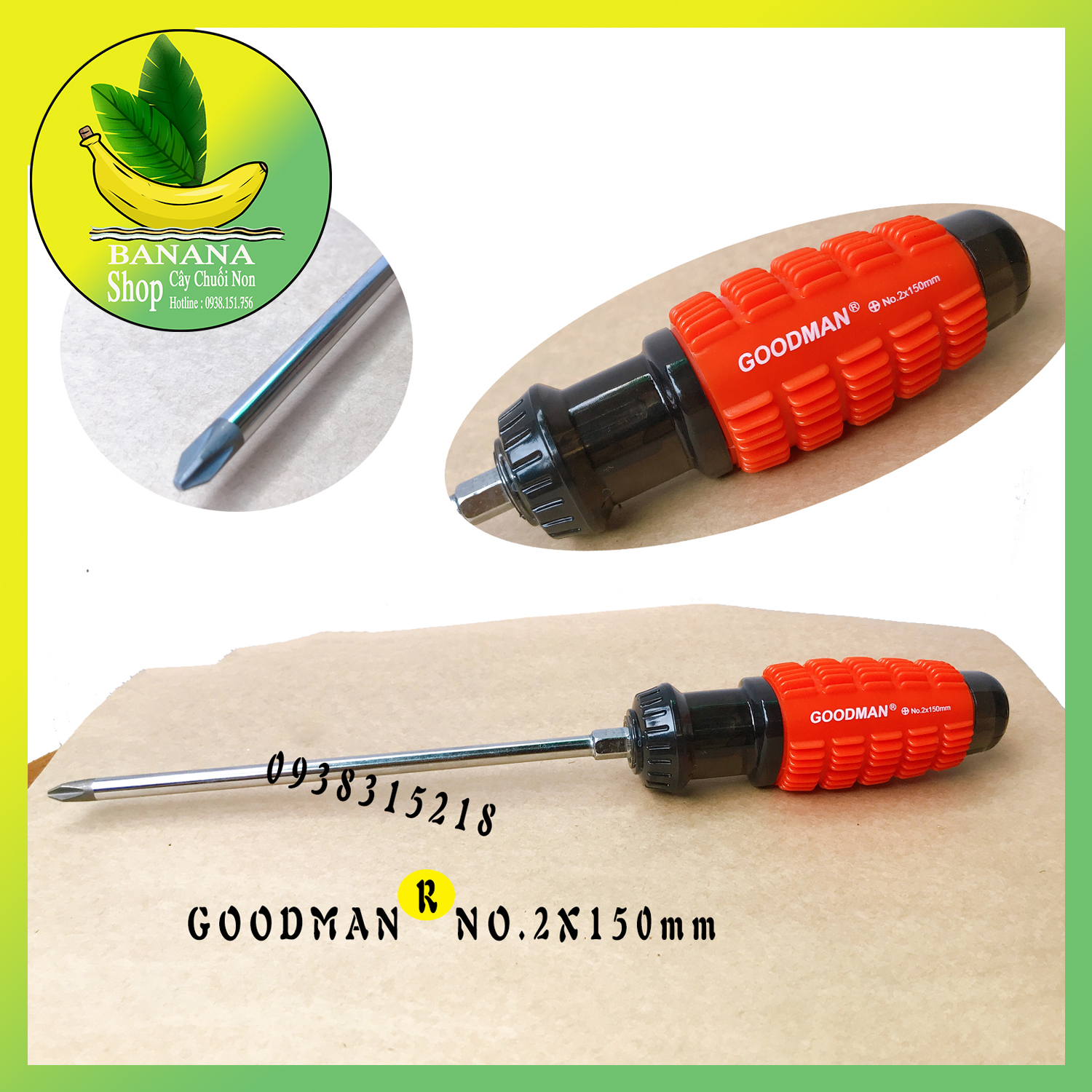 Tovit 4 cạnh 2 x 150mm goodman dụng cụ cầm tay
