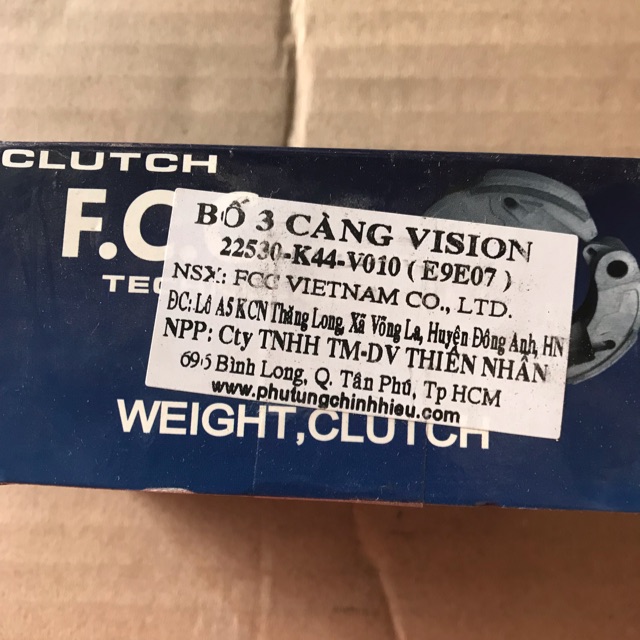Bố 3 càng vision đời 2014 đến 2019 zin hãng fcc nhật bản