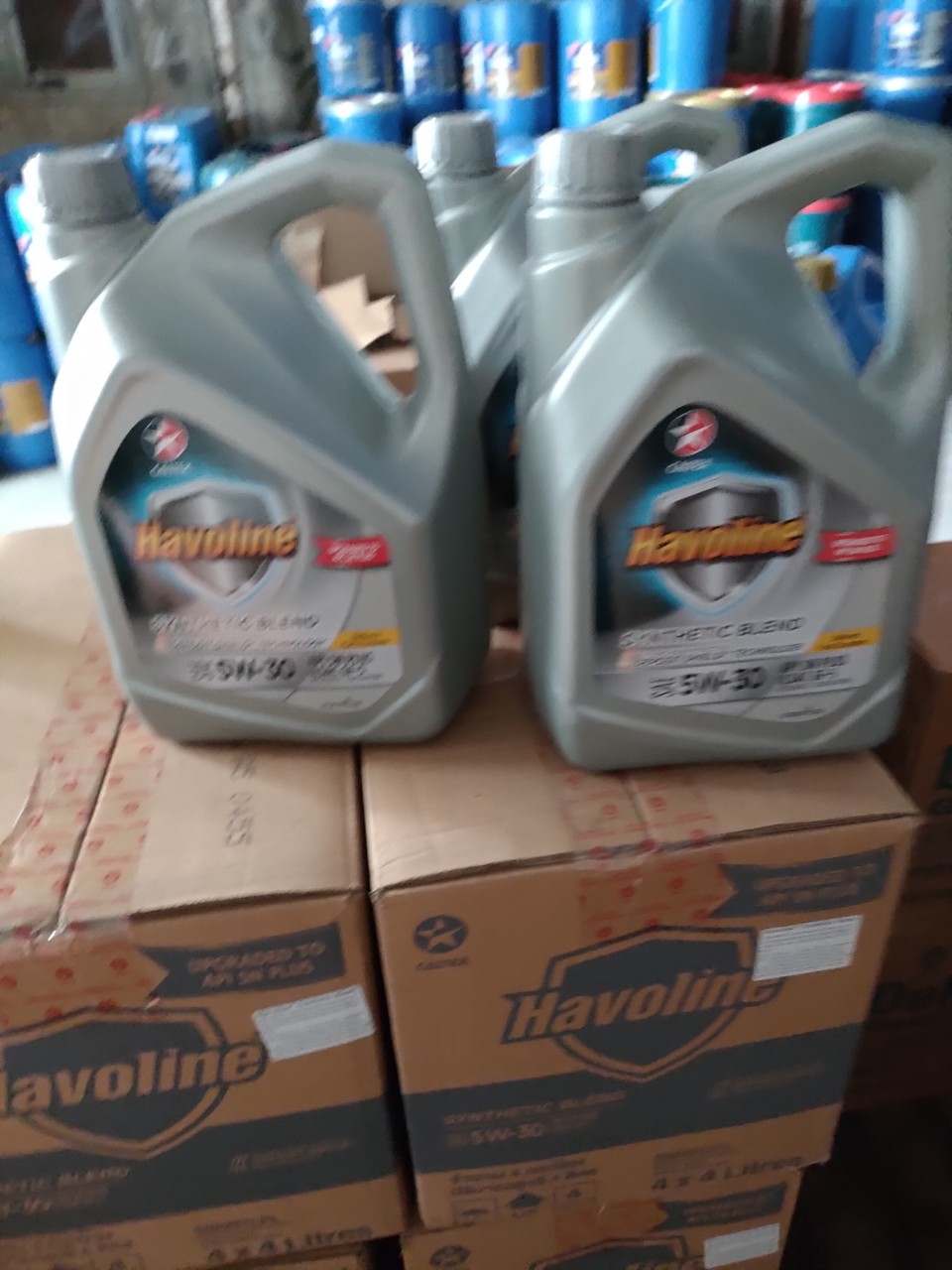 Nhớt động cơ xe ô tô havoline® synthetic blend sae 5w-30 / 4l