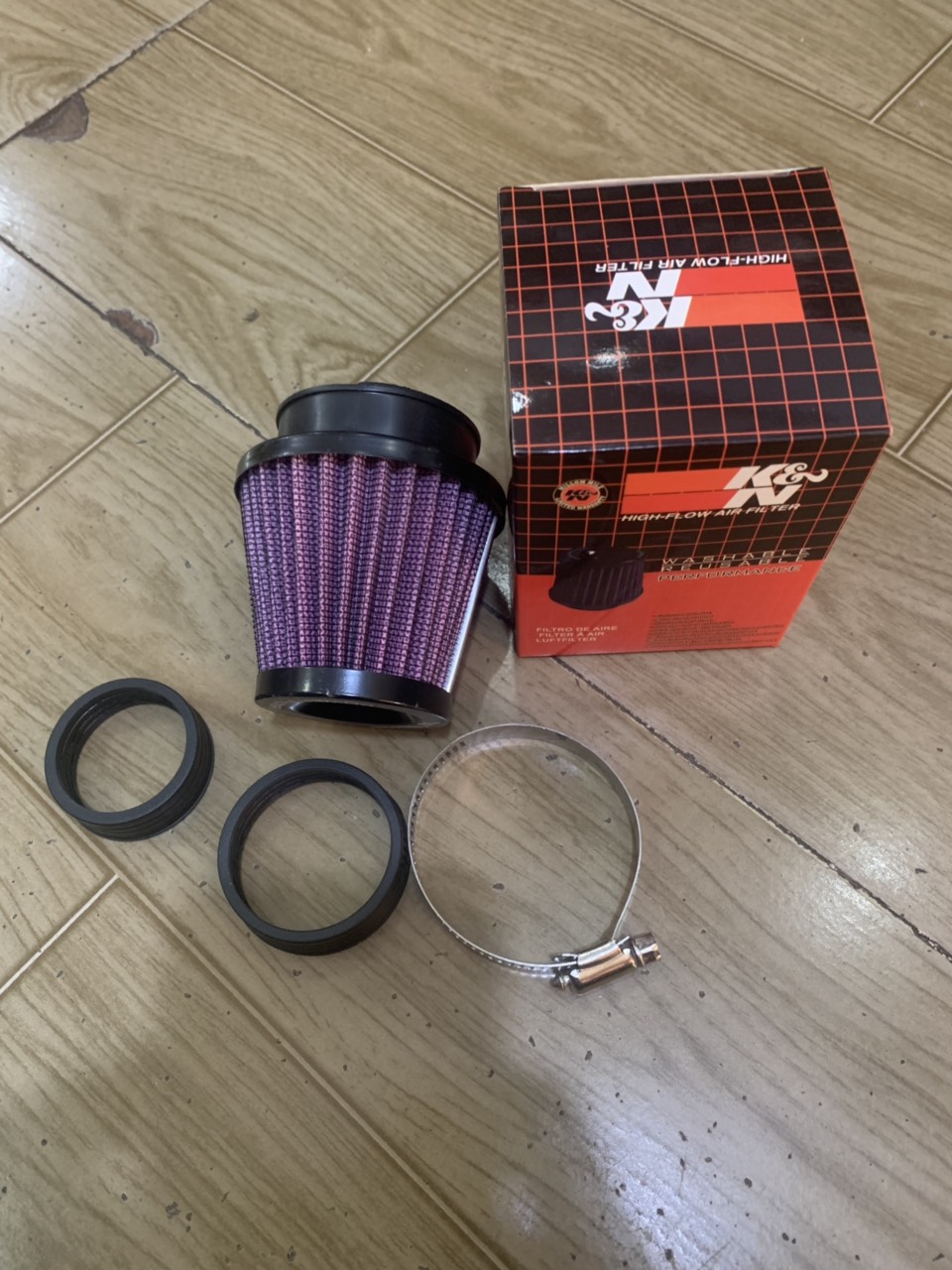 Lọc gió trụ loại nhỏ gắn nhiều xe máy