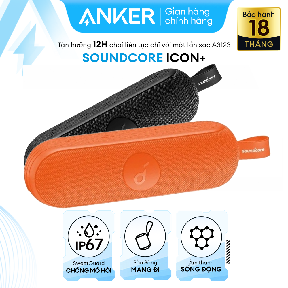 Loa bluetooth SOUNDCORE Icon+ [Icon Plus] 20W (by Anker) - A3123