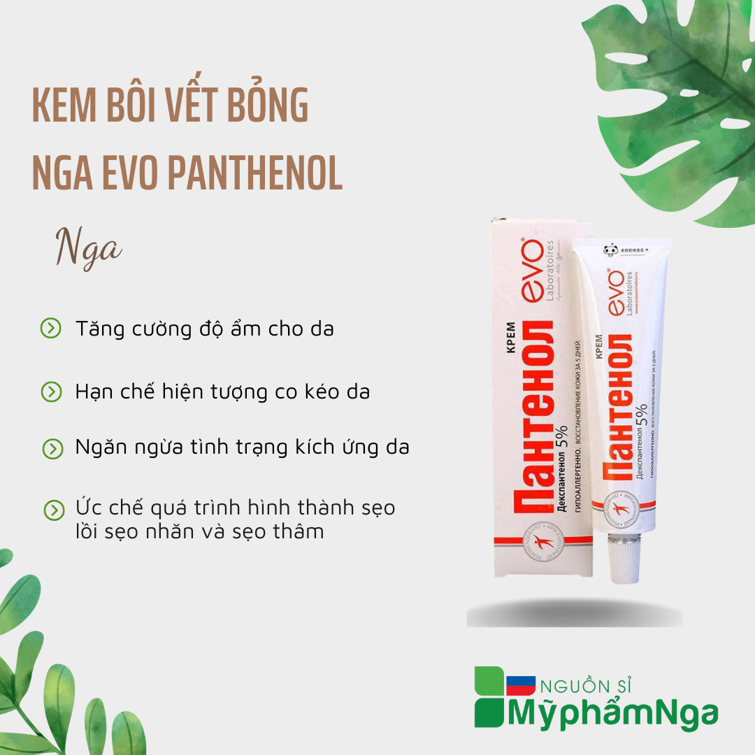 [HCM]Kem bôi vết bỏng Nga Evo Panthenol