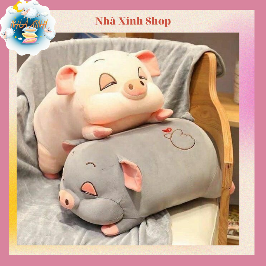 Bộ chăn gối văn phòng heo xinh