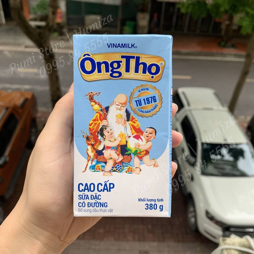 Sữa đặc Vinamilk ông Thọ nhãn xanh 380 gr chuyên dụng pha Highlands Coffee