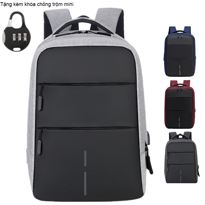 Balo Đựng Laptop Có Khóa Số Chống Trộm - Balo Đựng Laptop Chống Va Đập Chống Nước Cao Cấp