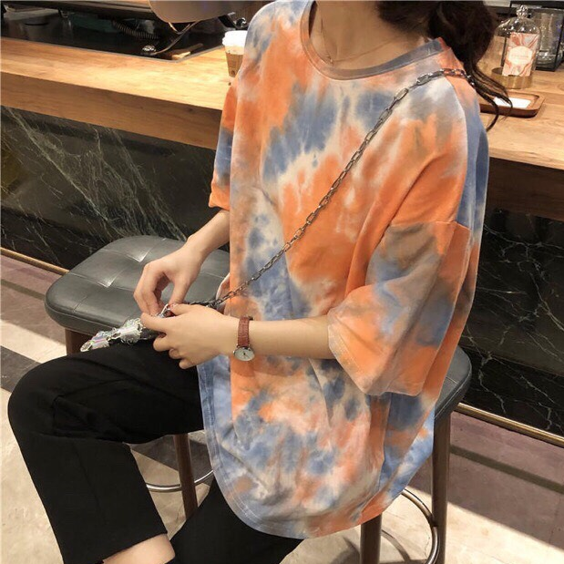 Áo thun LOANG MÀU 7 SẮC Nam nữ phong cách HÀN QUỐC HOT 2020