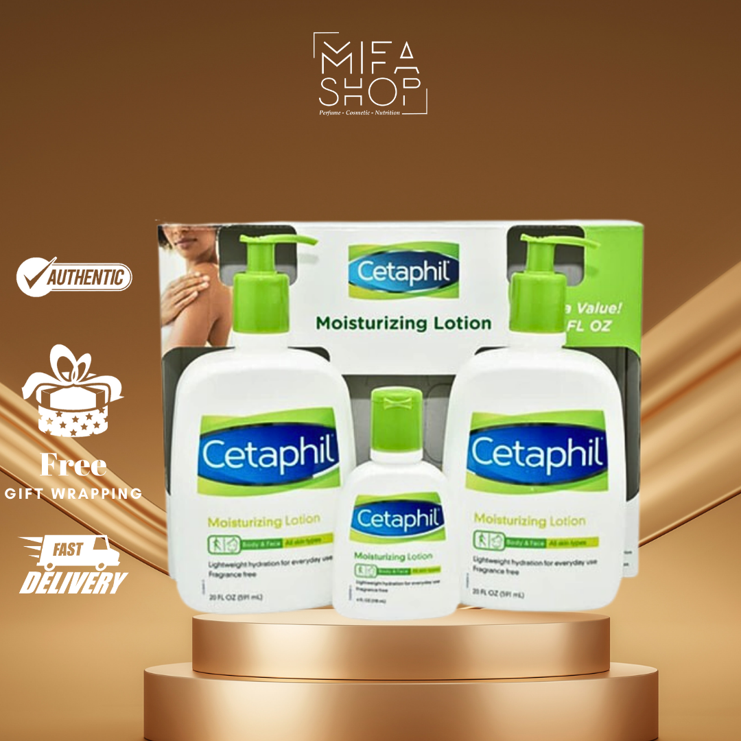 Bộ dưỡng thể cetaphil 2x 591ml mini 118ml