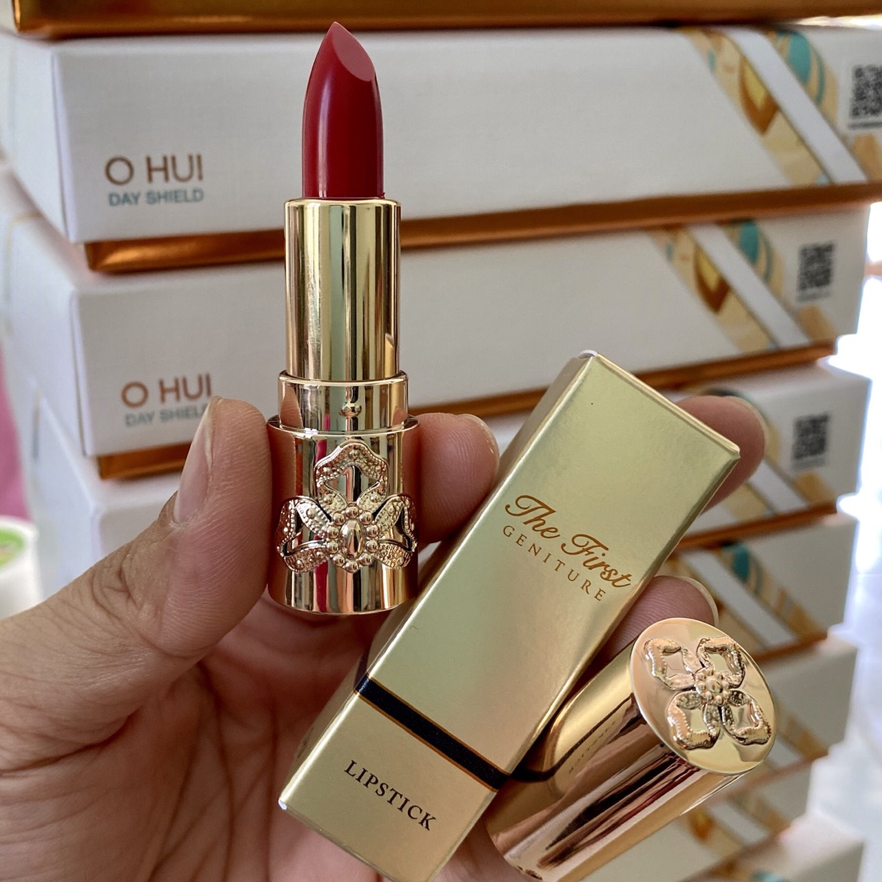 [HCM]Son Ohui The First Geniture Màu Đỏ mini 13g có vỏ hộp