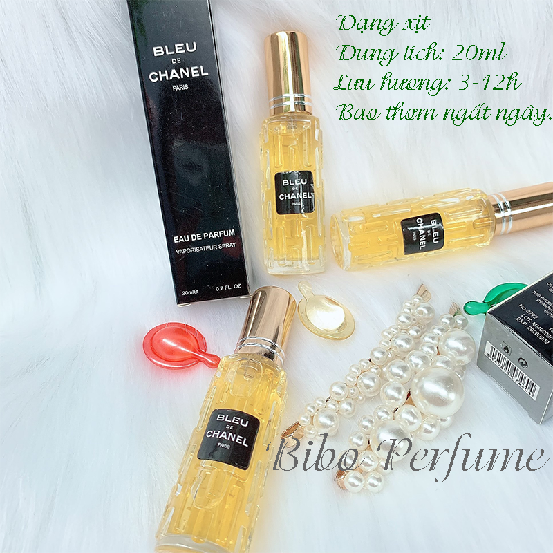 [HCM]3 CHAI NƯỚC HOA NAM MINI 20ML LƯU 3-12H (MÙI NHƯ HÌNH)