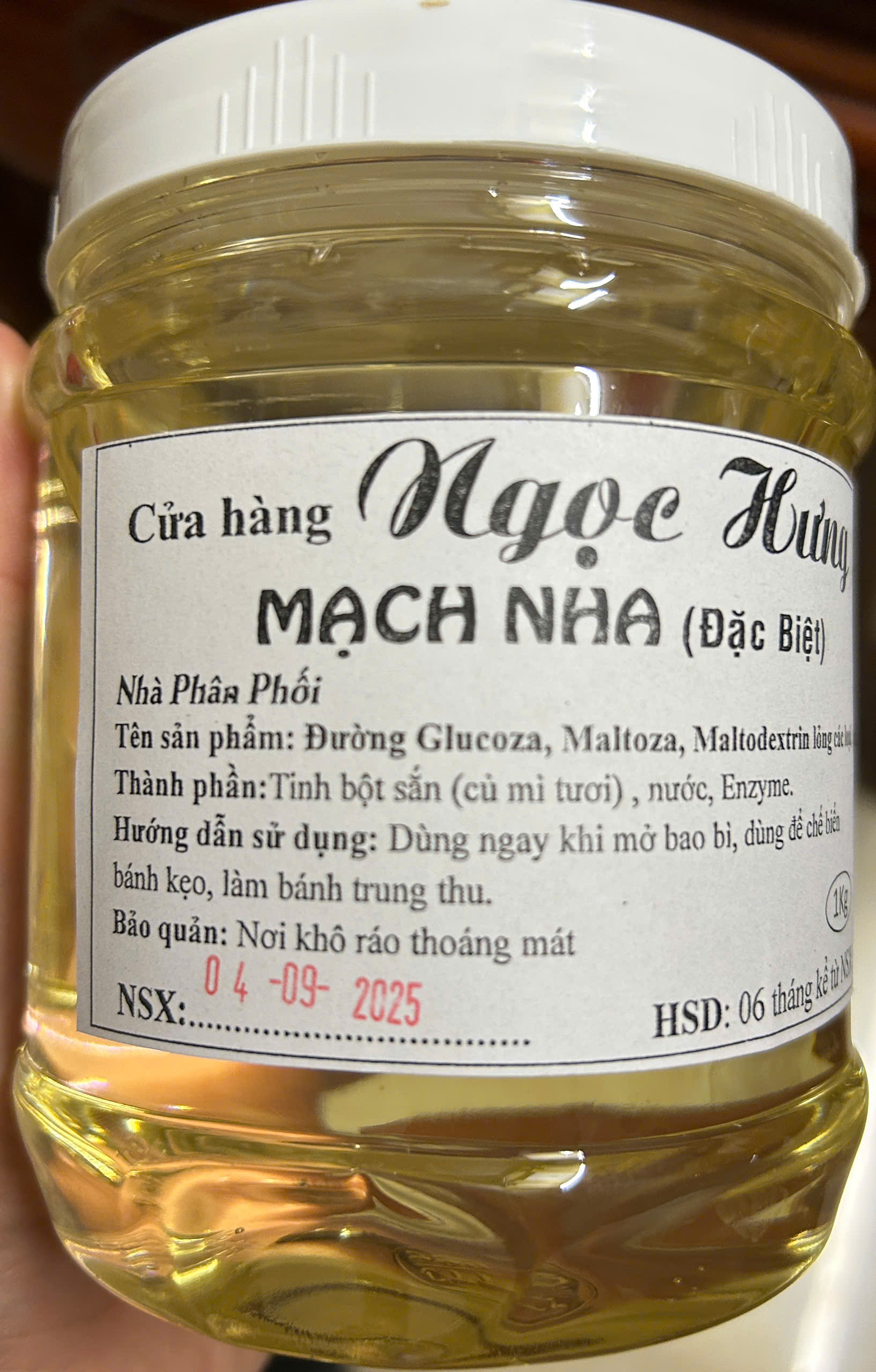  Mạch nha Quảng Ngãi Ngọc Hưng làm kẹo ,bánh  1kg  