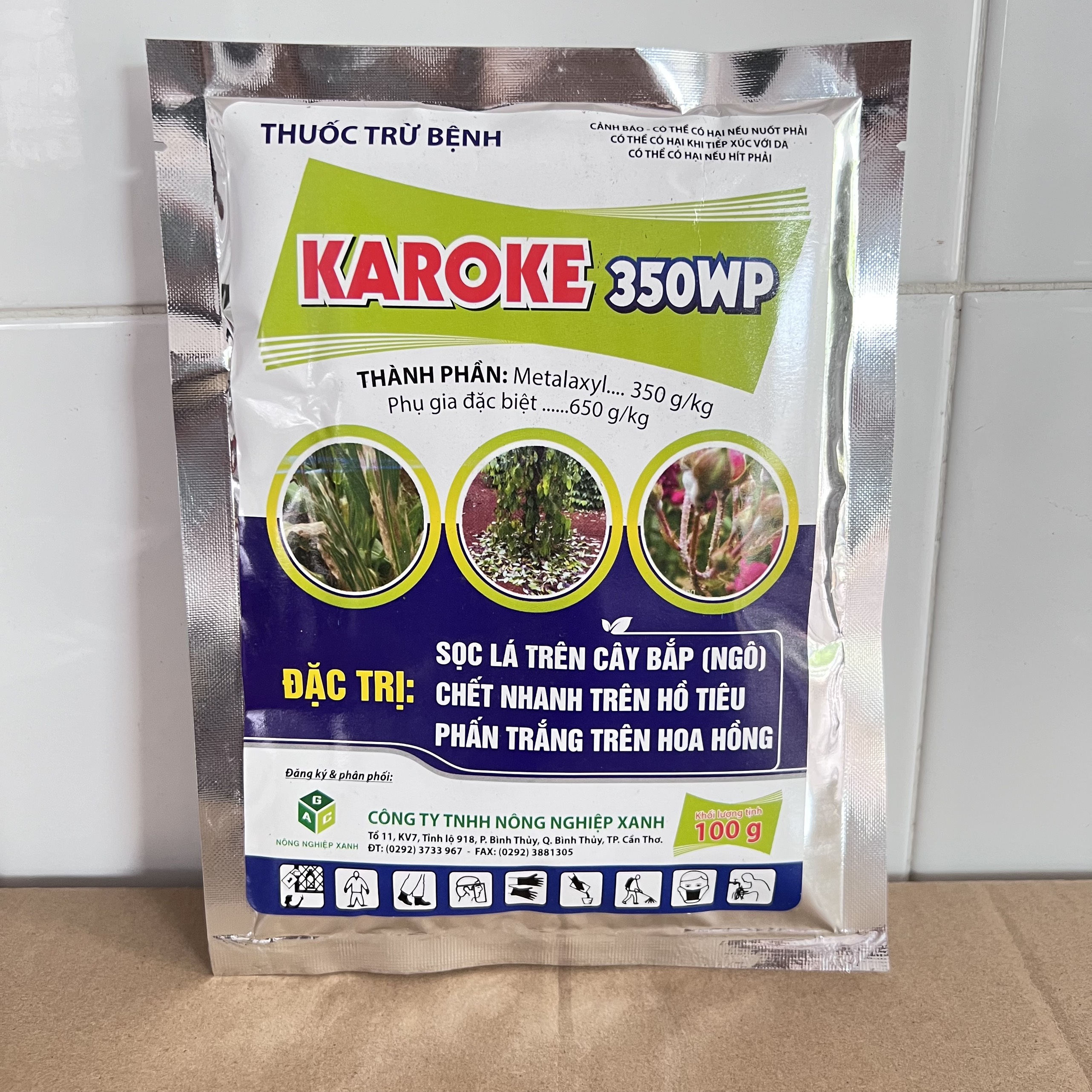 Mataxyl Nứt thân, xì mủ Karoke 350WP - Hiệu quả trừ nứt thân, xì mủ, sương mai, héo rũ, chạy dây, thối rễ