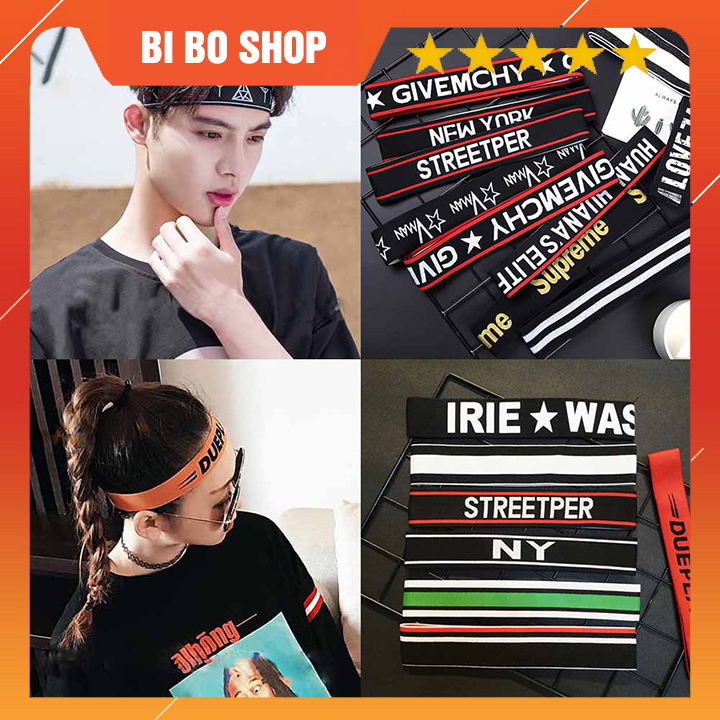 Băng đô thể thao thời trang headband hàn quốc cá tính năng động cho nam nữ