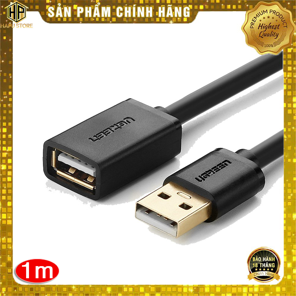 Ugreen 10314 - cáp usb 2.0 nối dài 1m chính hãng - hapustore