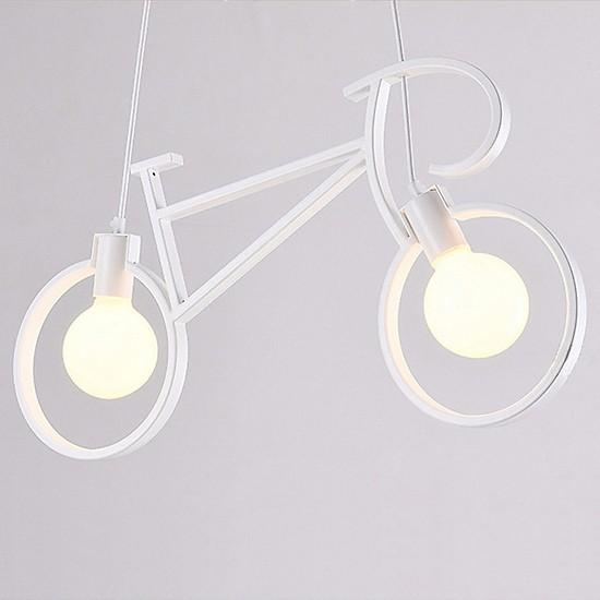 Đèn thả - đèn treo trần - đèn trang trí xe đạp tối giản FLYBIKE sơn tĩnh điện - Tặng kèm bóng led