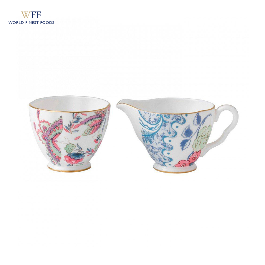 Bộ hũ đường và hũ kem Wedgwood Butterfly Bloom Nhập Khẩu Anh