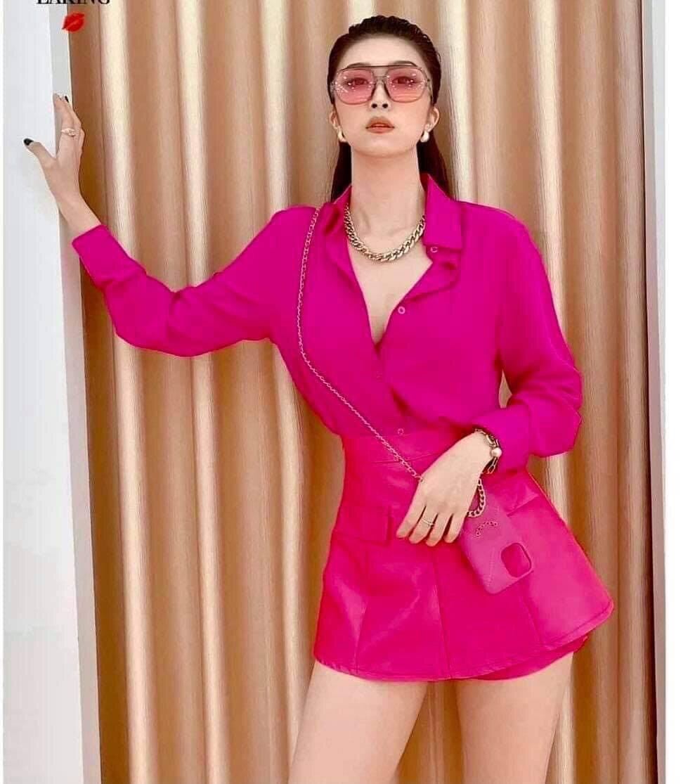 Áo sơ mi lụa Yenny nhiều màu trơn lụa cao cấp, Áo công sở màu trơn phôm suông