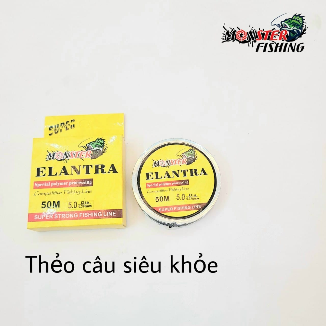 Cước thẻo Monster Elantra 50m , Cước câu đài chính hãng