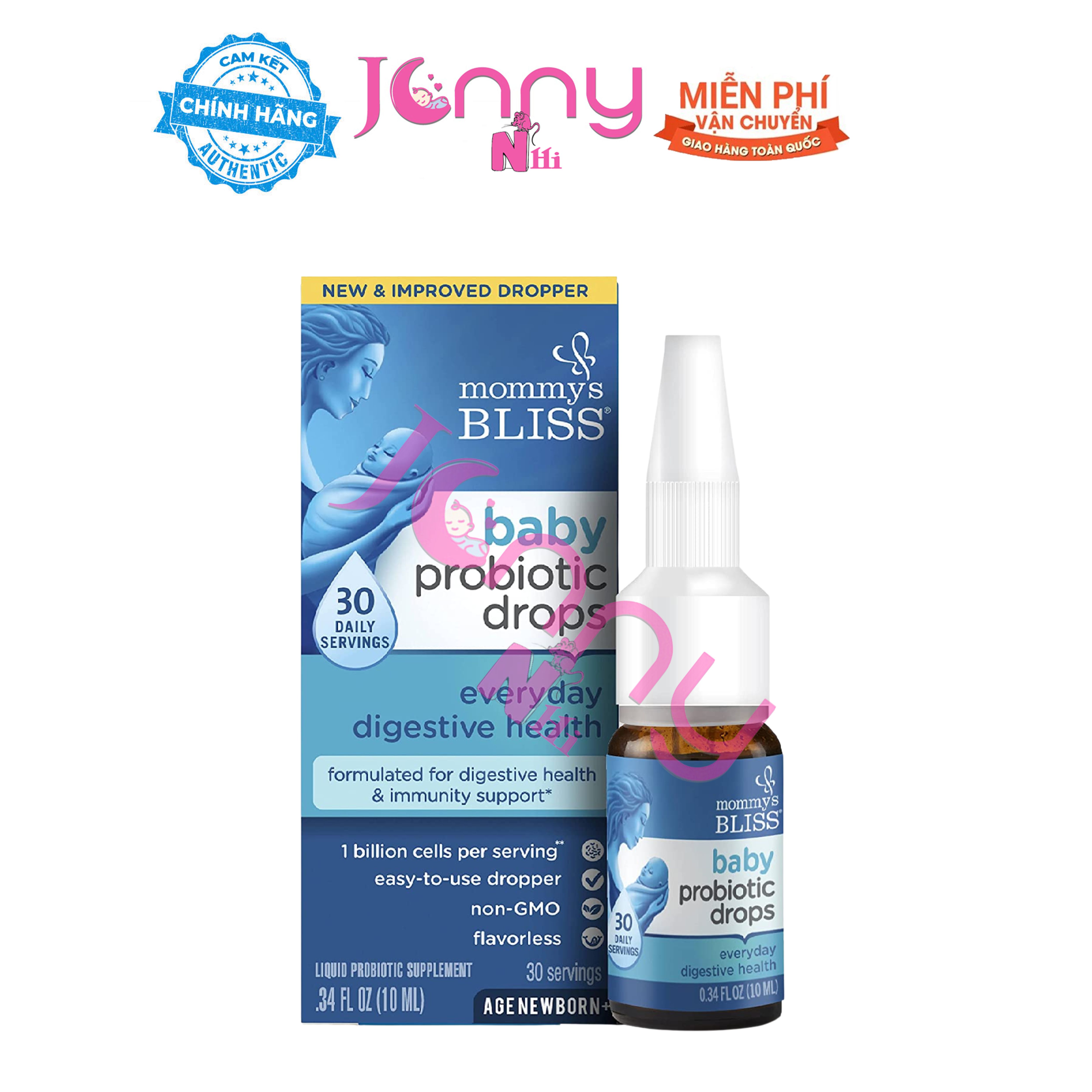Men vi sinh hữu cơ mommy’s bliss baby probiotic drops 10ml