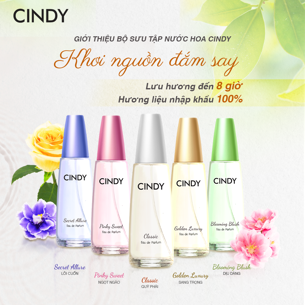 Nước Hoa Cindy cam kết chính hãng chai 50ml