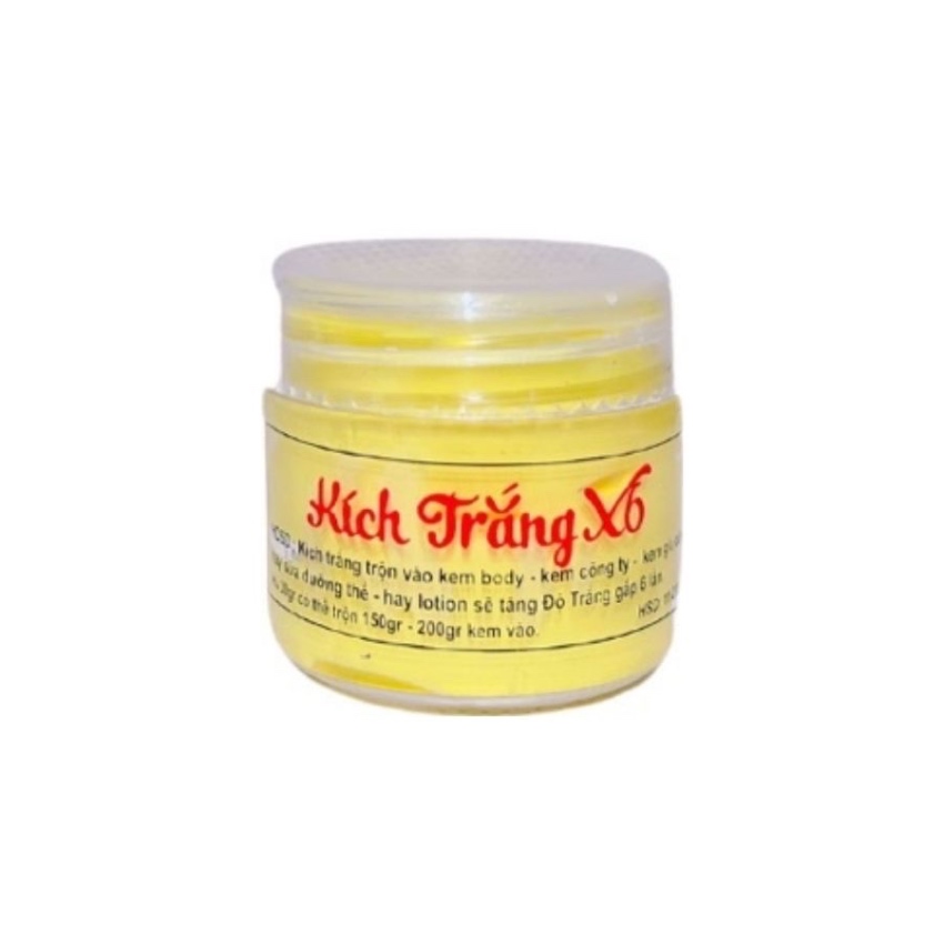 Kích trắng body x6 siêu trắng mạnh dùng pha kem body