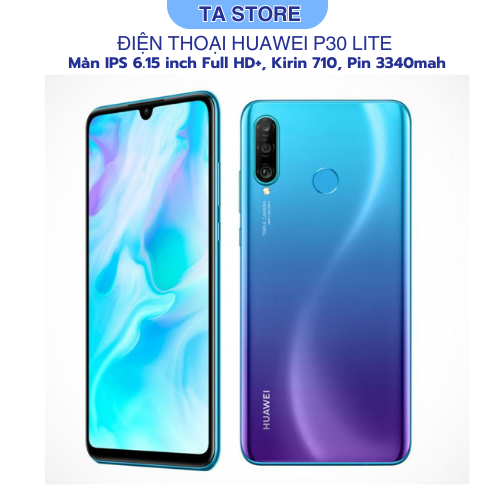 Điện Thoại Huawei P30 Lite 6GB/128GB – Màn 6.15” FHD+, Camera 24MP , Pin 3340mAh