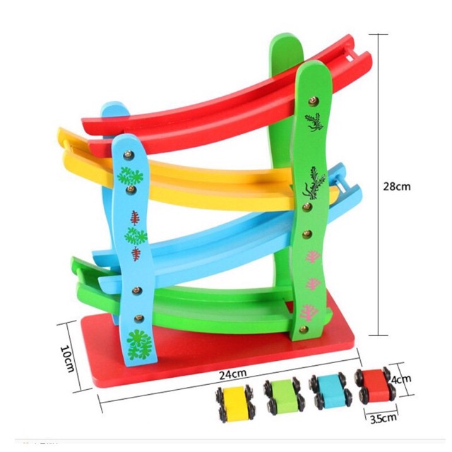 Tàu lượn Siêu Tốc 4 Tầng-Đồ Chơi Thú Vị Cho Bé