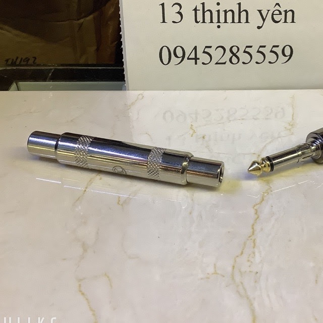 Đầu nối jack cắm audio 6.5mm trs- jack nối 2 đầu 6 ly cái- cái. hàng tốt