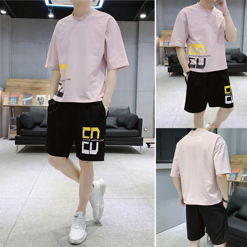 [ Free Ship Max ] Bộ Quần Áo Thun Nam Mùa Hè Ngắn Tay Họa Tiết ED Cách Điệu Kiểu Dáng Trẻ Trung Năng Động  V2 Glamour MEN QA 094
