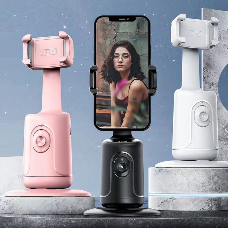 Gậy quay video P01, Gimbal điện thoại xoay 360 độ, thiết bị quay vlog, livestream, quay tik tok, xoay 360 độ, tự động theo dõi khuôn mặt, điểu khiển cử chỉ, Gimbal chống rung cao cấp chuyển cảnh mượt mà thiết kế nhỏ gọn tiện